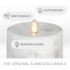 imageLuminara Realistic Artificial Flame Marble Candles  Moving Flame LED Battery Operated Lights  Unscented  Remote Ready Not Included 325quot x 65quot