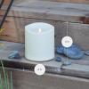 imageLuminara Realistic Artificial Moving Flame Outdoor Pillar Candle  Moving Flame LED Battery Operated Lights for Outside Christmas Halloween  Remote Ready  Remote Included  Ivory  6quot x 11quot6inch