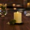 imageLuminara Realistic Artificial Moving Flame Pillar Candle  Moving Flame LED Battery Operated Lights  Unscented  Remote Ready  Remote Sold Separately  Ivory  3quot x 45quot