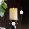 imageLuminara Realistic Artificial Moving Flame Pillar Candle  Moving Flame LED Battery Operated Lights  Unscented  Remote Ready  Remote Sold Separately  Ivory  3quot x 45quot
