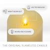 imageLuminara Realistic Artificial Moving Flame Pillar Candle  Moving Flame LED Battery Operated Lights  Unscented  Remote Ready  Remote Sold Separately  Ivory  3quot x 45quot
