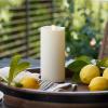 imageLuminara  Flameless LED Battery Operated Flickering Pillar Candles  White  Pack of 1 325quot x 7quot  Realistic Moving Flame Real Wax IndoorOutdoor65inch