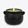 imageLuminara Green Potion Flameless LED Candle Cauldron Frosted Matt Black Painted Halloween Decoration Moving Flame Candle 57quot x 425quot