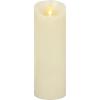imageLuminara Scalloped Edge Flameless LED Candle Ivory 3quot x 5quot Battery Operated Moving Flame Real Wax Pillar with Timer Vanilla Honey Scented3 x 85