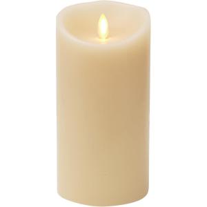 imageLuminara Flameless Candles Pillar Vanilla Scented Ivory Real Wax Moving Flame Effect 35quotx7quot