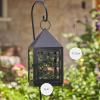 imageLuminara  Outdoor Decorative Lantern ampamp Shepherds Hook  Black  Pack of 16x115  Weatherproof Metal ampamp Glass Construction  BatteryFree DesignBlack