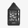 imageLuminara  Outdoor Decorative Lantern ampamp Shepherds Hook  Black  Pack of 16x115  Weatherproof Metal ampamp Glass Construction  BatteryFree DesignBlack