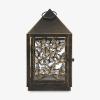 imageLuminara  Outdoor Decorative Lantern ampamp Shepherds Hook  Black  Pack of 16x115  Weatherproof Metal ampamp Glass Construction  BatteryFree DesignBronze