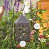 imageLuminara  Outdoor Decorative Lantern ampamp Shepherds Hook  Black  Pack of 16x115  Weatherproof Metal ampamp Glass Construction  BatteryFree DesignBronze