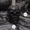 imageLuminara Gothic Skull Candle Holder  Black 375quot x 425quot  Fits 1quot W LED Candlestick  Halloween Day of Dead Home Decoration  Victorian StyleBlack Day of The Dead