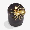 imageLuminara Skeleton Hands Flameless LED Candle Black ampamp Gold 3quot x 65quot Moving Flame Pillar Battery Operated Timer Real Wax Halloween Gothic Home DecorSpider