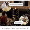 imageLuminara Skeleton Hands Flameless LED Candle Black ampamp Gold 3quot x 65quot Moving Flame Pillar Battery Operated Timer Real Wax Halloween Gothic Home DecorSkeleton Hands