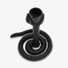 imageLuminara Wrought Iron Snake Taper Candlestick Holder  Vintage Black Antique Design  5quot  Home Decor Centerpiece  Traditional Table DecorationBlack