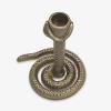 imageLuminara Wrought Iron Snake Taper Candlestick Holder  Vintage Black Antique Design  5quot  Home Decor Centerpiece  Traditional Table DecorationBrass