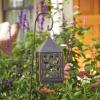 imageLuminara  Outdoor Decorative Lantern ampamp Shepherds Hook  Black  Pack of 16x115  Weatherproof Metal ampamp Glass Construction  BatteryFree DesignBronze