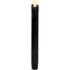 imageLuminara Black Single Wax Drip Flameless Candle Tapers 1 x 95 inch Moving Flame LED Candle Unscented Real Wax with Dripped Top Timer Function Table Mantel Holiday DecorationBlackSingle