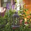 imageLuminara Heritage Lantern ampamp Shepherds Hook Hanger  Metal ampamp Glass Plastic Free  No Batteries  Use wLuminara Outdoor Flameless Flickering Candles Sold Separately  12quot x 6quot x 38quot  BlackBronze