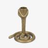 imageLuminara Wrought Iron Snake Taper Candlestick Holder  Vintage Black Antique Design  5quot  Home Decor Centerpiece  Traditional Table DecorationBrass