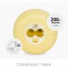 imageLuminara Flameless Candle Crystal Beads Glitter Sphere Unscented Real Wax LED Candle Timer Holiday Decoration Centerpiece LavenderLemon Chiffon