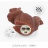 imageLuminara Flameless Home Decor  Squirrel Figural LED Candle Natural Color Tortoise Shell 6quot x 56quot Real Wax Moving Flame Battery Operated wTimer