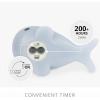imageLuminara Flameless Home Decor  Whale Figural LED Candle Natural Color Blue 66quot x 43quot Real Wax Moving Flame Battery Operated wTimer Indoor Use