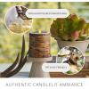 imageLuminara Real Birch Bark Wrapped Flameless LED Candle 4quot x 53quot Battery Operated Moving Flame Pillar Light with Timer  Natural Decor Unscented35 x 45inch