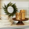 imageLuminara Real Birch Bark Wrapped Flameless LED Candle 4quot x 53quot Battery Operated Moving Flame Pillar Light with Timer  Natural Decor Unscented5inch