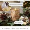 imageLuminara Real Birch Bark Wrapped Flameless LED Candle 4quot x 53quot Battery Operated Moving Flame Pillar Light with Timer  Natural Decor Unscented5inch