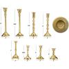 imageKoyal Wholesale Vintage Gold Mixed Taper Holders Set of 10 Mismatched Candlesticks Set Bohemian Decorative Candle SetGold