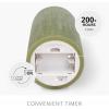 imageLuminara  Flameless LED Battery Operated Flickering Pillar Candles  Stone Grey  Pack of 13x45  Realistic Moving Flame Real Wax IndoorOutdoorLoden Green