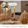 imageLuminara  Flameless LED Battery Operated Flickering Window Taper Candle  Ivory  1quot x 975quot Realistic Flame Real Wax Unscented Indoor Outdoor