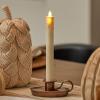 imageLuminara  Flameless LED Battery Operated Flickering Window Taper Candle  Ivory  1quot x 975quot Realistic Flame Real Wax Unscented Indoor Outdoor