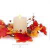 imageLuminara Centerpiece Set with Ivory Flameless LED Candle 3quotx45quot Melt Top Unscented Real Wax Harvest