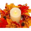 imageLuminara Centerpiece Set with Ivory Flameless LED Candle 3quotx45quot Melt Top Unscented Real Wax Harvest