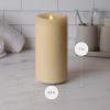 imageLuminara Diffusing Flameless LED Candle Ivory 375quot x 7quot Moving Flame Battery Operated Real Wax Decorative Aromatherapy Pillar Timer Candle Only