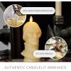 imageLuminara Disneys The Haunted Mansion Flameless LED Candle Male Staring Statue FiguralFemale Staring Statue
