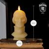 imageLuminara Disneys The Haunted Mansion Flameless LED Candle Male Staring Statue FiguralFemale Staring Statue