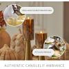 imageLuminara Embedded Birch Twigs Flameless LED Candle 35quot x 65quot Moving Flame Real Wax Unscented Battery Operated Decorative Home Lighting Safe35 x 45