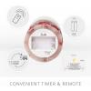 imageLuminara Embedded Flameless LED Candle  Red Berry 35quot x 45quot  Moving Flame Pillar Battery Operated Timer Real Wax Unscented SafeRed