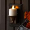 imageLuminara Flameless Candle Bronze Nightlight with Motion Sensor  Set of 2  Plugin Night LED Light with Patented RealFlame Effect Technology  Safe for Kids and Pets  Auto Dusk to Dawn