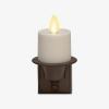 imageLuminara Flameless Candle Bronze Nightlight with Motion Sensor  Set of 2  Plugin Night LED Light with Patented RealFlame Effect Technology  Safe for Kids and Pets  Auto Dusk to Dawn