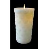 imageLuminara Flameless LED Candle Embedded Moving Flame Pillar Unscented Real Wax with Recessed Edge Remote Ready Timer Surf Spray 65inch