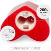 imageLuminara Raspberry Sorbet Heart Shaped Pillar Candle  Flickering RealFlame Technology  Remote Ready  Romantic Valentines Collection  35quot x45quotTrue Red
