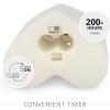 imageLuminara Raspberry Sorbet Heart Shaped Pillar Candle  Flickering RealFlame Technology  Remote Ready  Romantic Valentines Collection  35quot x45quotWhite
