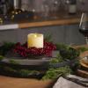 imageLuminara Red Berries Centerpiece Set with Ivory Flameless LED Candle 3quotx45quot Melt Top Unscented Real Wax Holiday Table Decoration