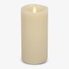 imageLuminara Diffusing Flameless LED Candle Ivory 375quot x 7quot Moving Flame Battery Operated Real Wax Decorative Aromatherapy Pillar Timer Candle Only