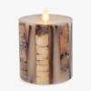 imageLuminara Embedded Birch Twigs Flameless LED Candle 35quot x 65quot Moving Flame Real Wax Unscented Battery Operated Decorative Home Lighting Safe35 x 45