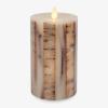 imageLuminara Embedded Birch Twigs Flameless LED Candle 35quot x 65quot Moving Flame Real Wax Unscented Battery Operated Decorative Home Lighting Safe35 x 65