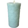 imageLuminara Flameless LED Candle Embedded Moving Flame Pillar Unscented Real Wax with Recessed Edge Remote Ready Timer Surf Spray 65inch