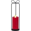 imageLuminara Heritage Lantern with Outdoor Flameless Candle and Remote 95inch Black